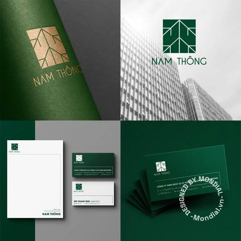 Bộ nhận diện thương hiệu công ty xây dựng Nam Thông