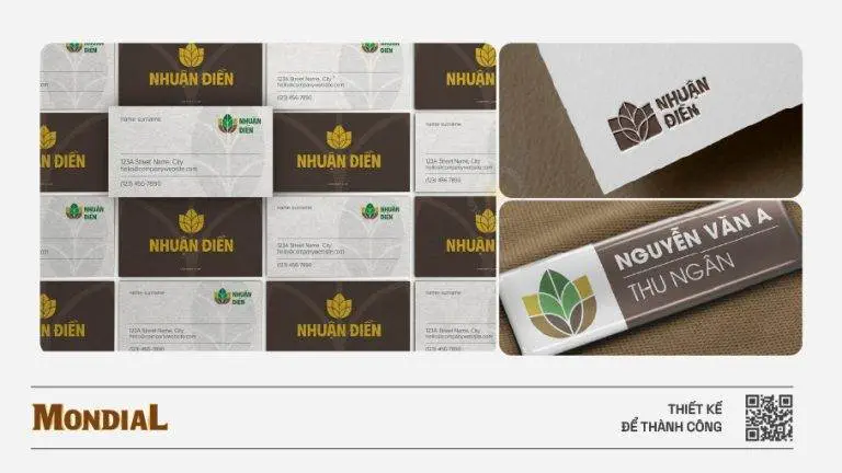 Bộ nhận diện thương hiệu công ty phân bón Nhuận Điền